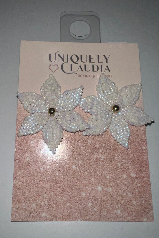 Orchid Miyuki Beads Stud Earrings | Uniquely Claudia Boutique 