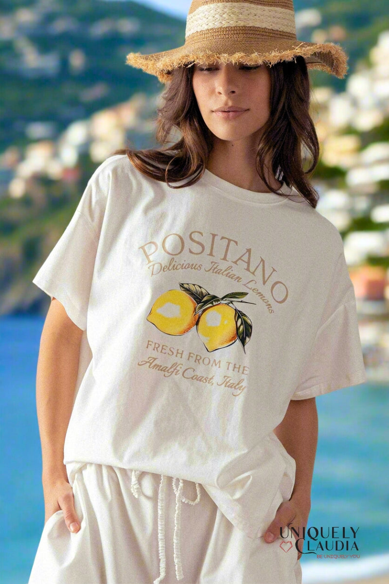Positano Limone Graphic Tee | Uniquely Claudia 