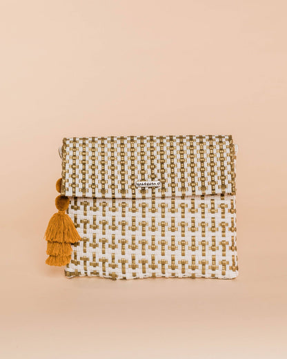 Golden Collection Clutch with Tassel | Uniquely Claudia 