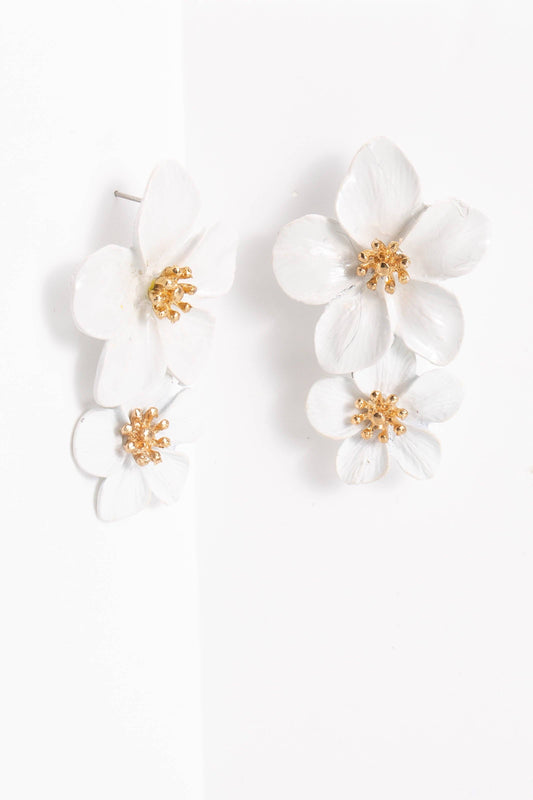 Belle Floral Drop Earrings | Uniquely Claudia 