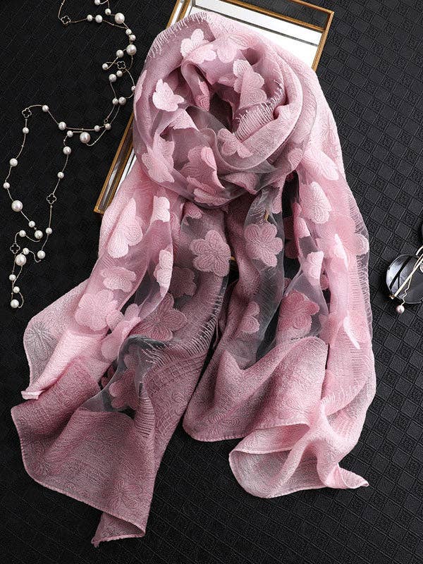 Floral Lace Scarf - Uniquely Claudia Boutique