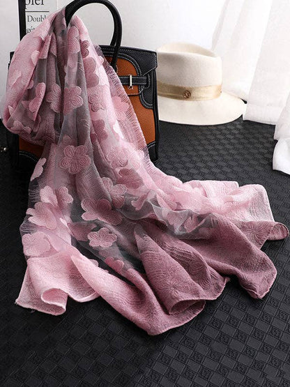 Floral Lace Scarf - Uniquely Claudia Boutique