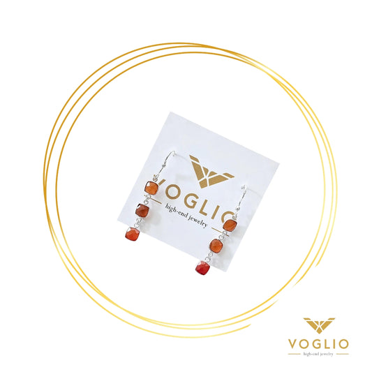 Fire Onyx Sterling Silver Earrings | Uniquely Claudia Boutique 