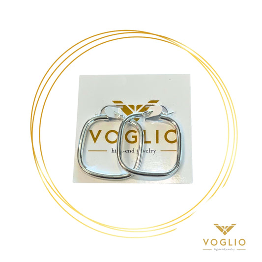 Square Sterling Silver Earrings | Uniquely Claudia Boutique 