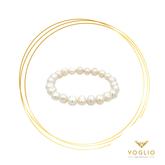 VOGLIO: Stretch Pearl Bracelet