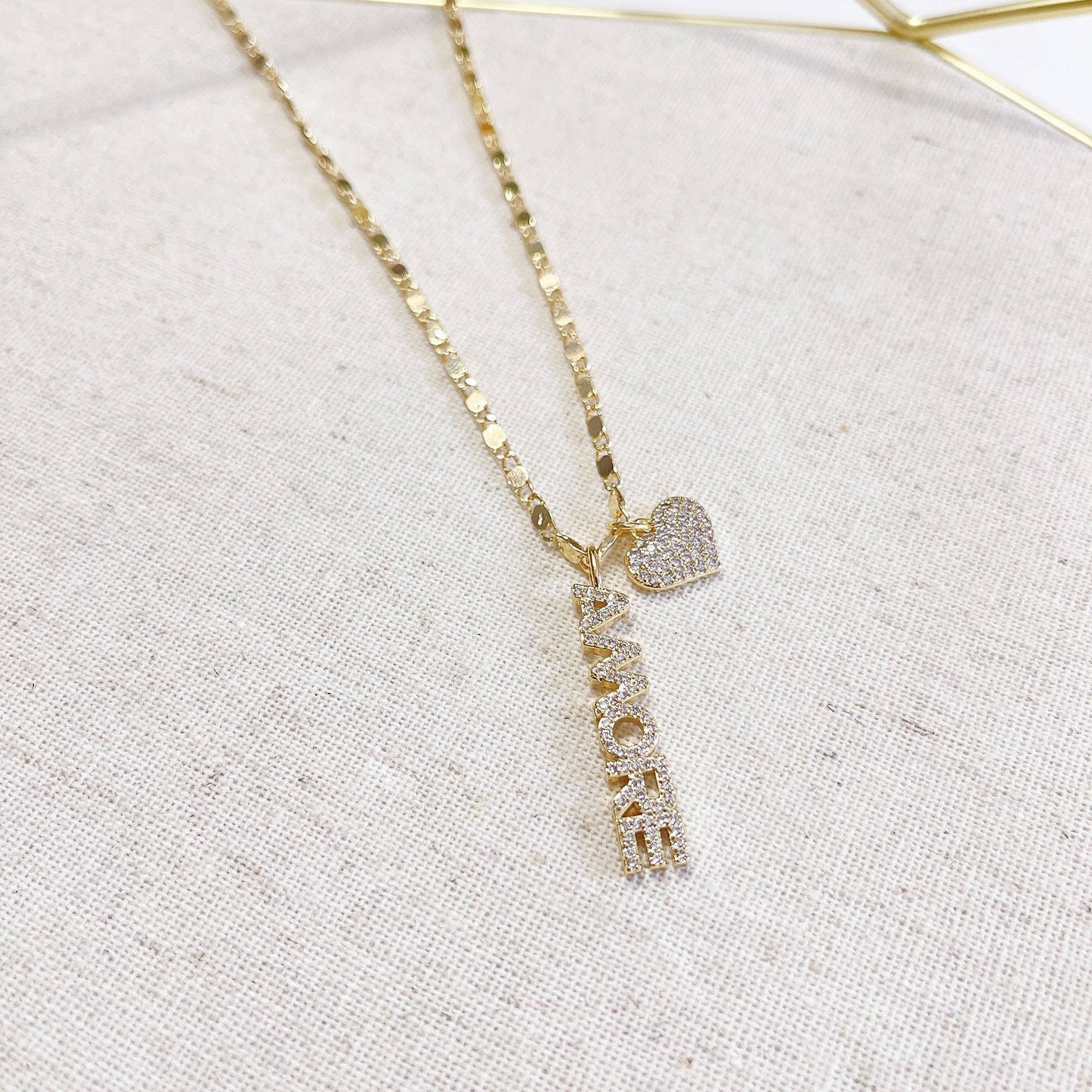Amore Cuore 14KT Gold-Plated Pendant Necklace