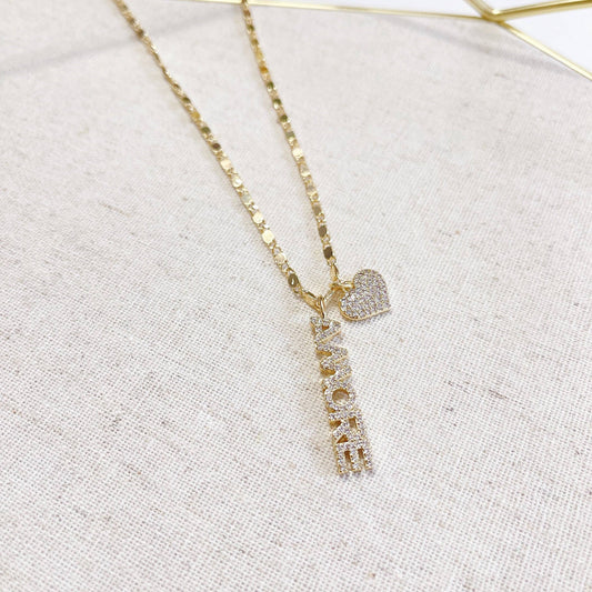 Amore Cuore 14KT Gold-Plated Pendant Necklace