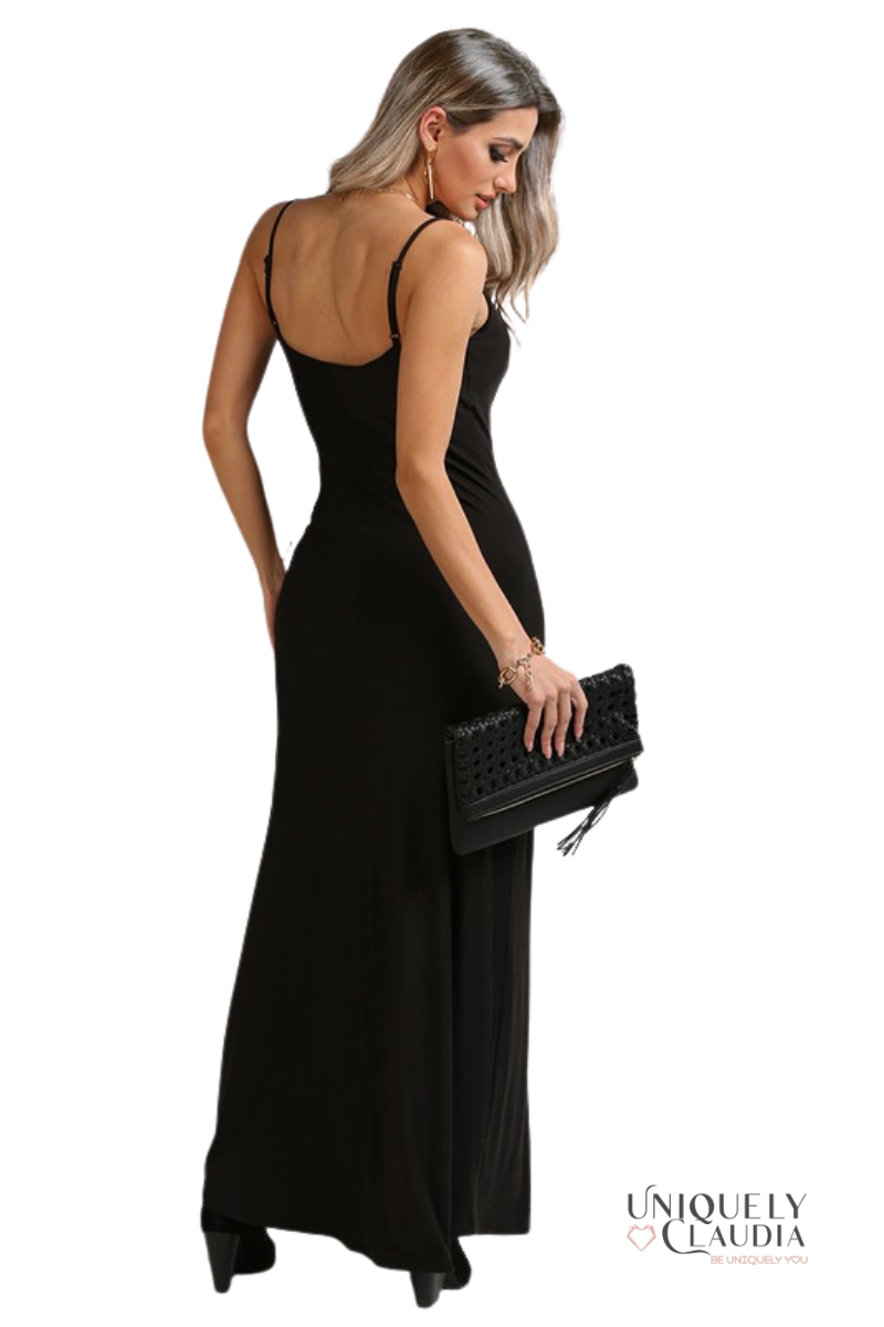Mandy Cowl Neck Maxi Dress - UNIQUELY CLAUDIA