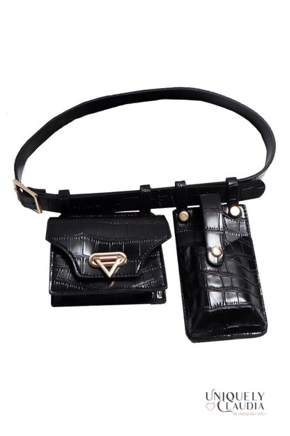 All in The Details Croc Texture Crossbody and Belt Bag | Uniquely Claudia Boutique