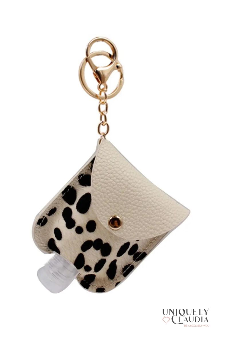Animal Print Hand Sanitizer Keyring Holder | Uniquely Claudia Boutique