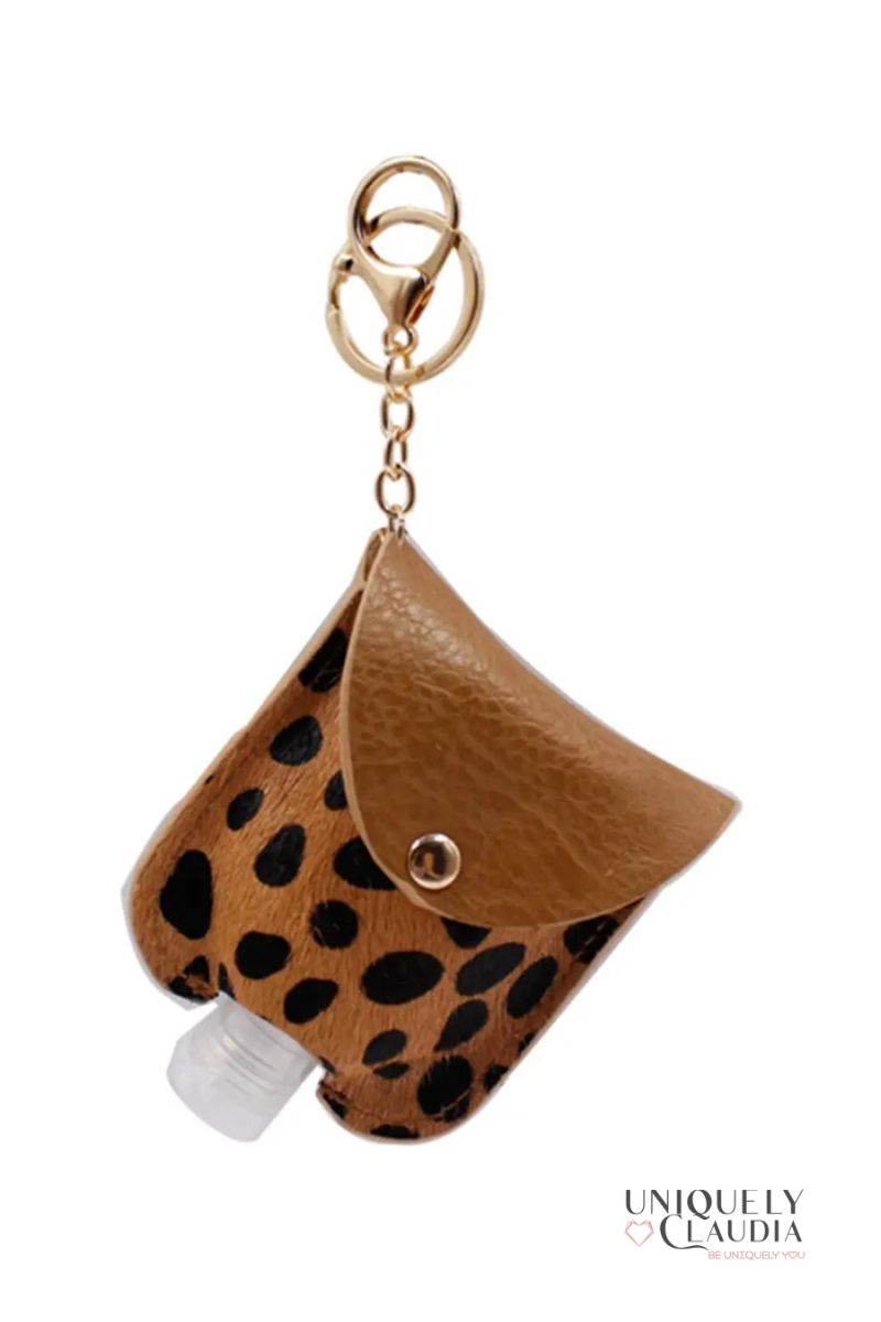 Animal Print Hand Sanitizer Keyring Holder | Uniquely Claudia Boutique