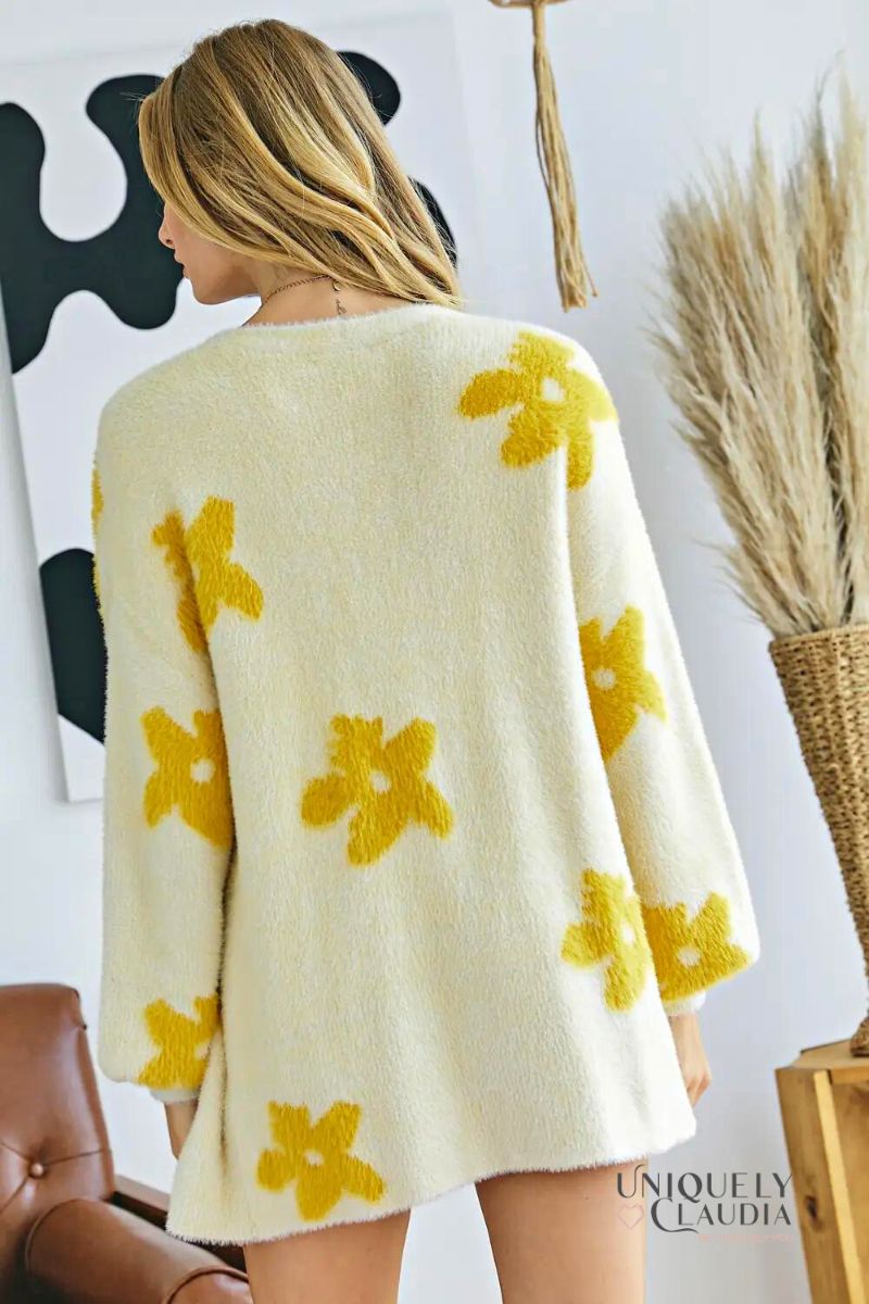 Women's Sweaters | Aurora Floral Printed Cardigan | Uniquely Claudia