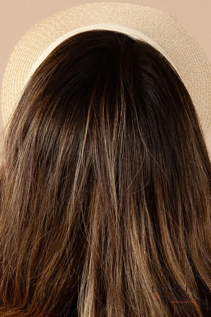 Women's Visor | Bailor Natural With Khaki Stripes Visor | Uniquely Claudia Boutique
