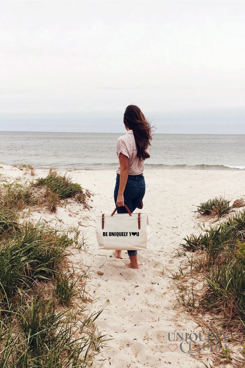 Weekender Bag | Be Uniquely You Canvas Weekender Utility Bag | Uniquely Claudia Boutique