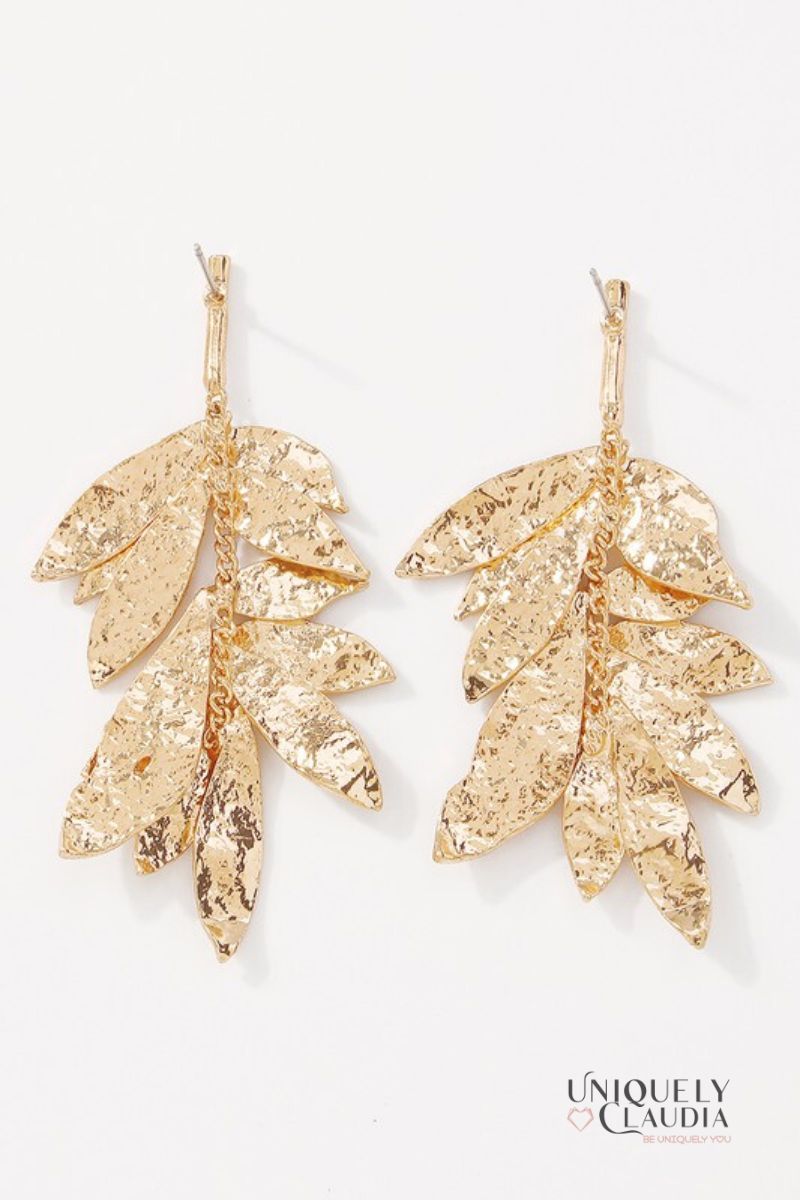 Women's Earrings | Cascading Leaves Earrings | Uniquely Claudia