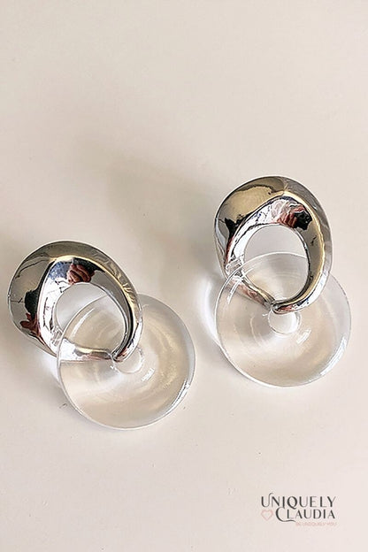 Double Disk Geo Earrings | Uniquely Claudia