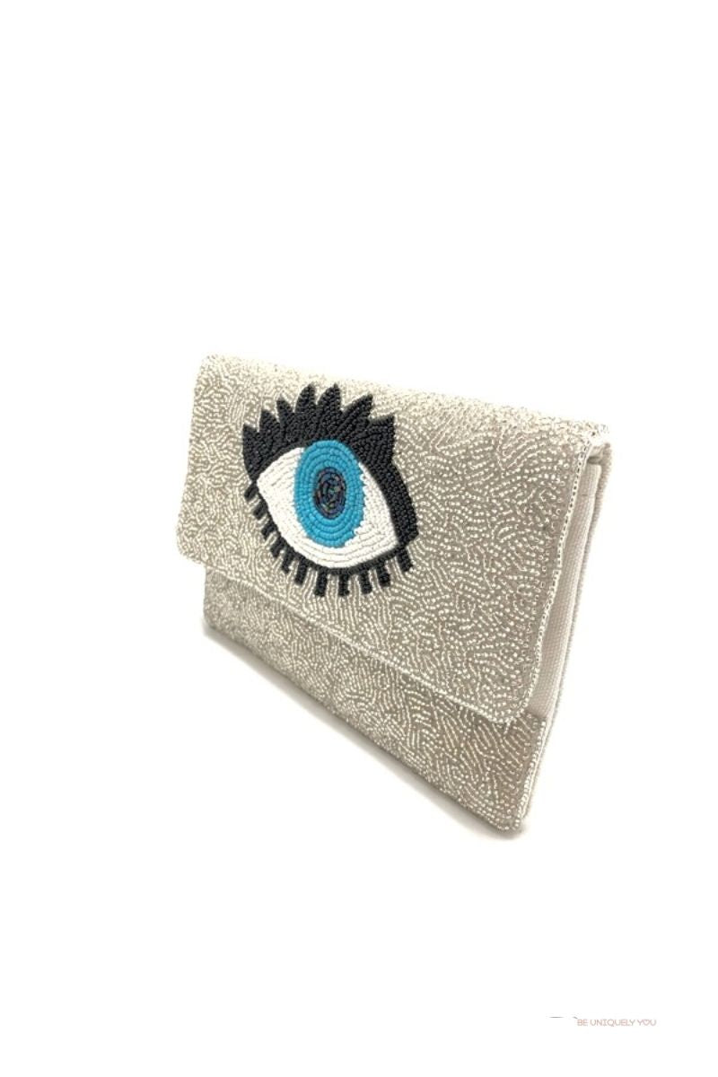 Evil Eye Beaded Mini Clutch | Uniquely Claudia