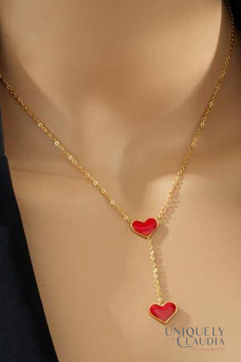Women's Necklaces | Full of Love Hearts Stainless Steel Necklace | Uniquely Claudia Boutique