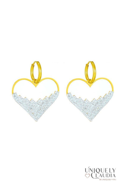 Women's Earrings | Glowing Heart Stainless Steel Earrings | Uniquely Claudia Boutique