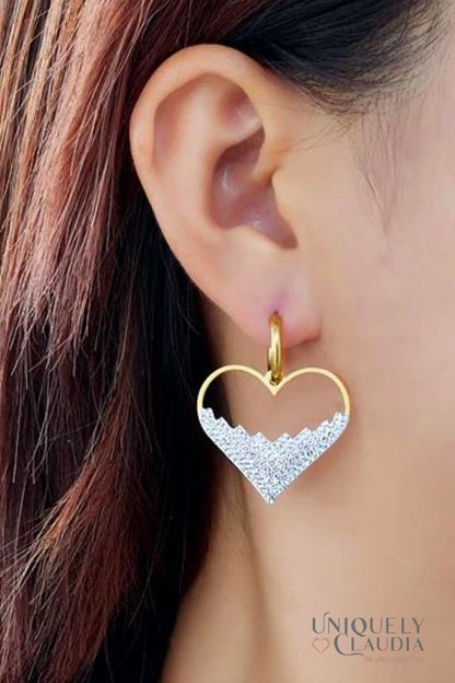 Women's Earrings | Glowing Heart Stainless Steel Earrings | Uniquely Claudia Boutique
