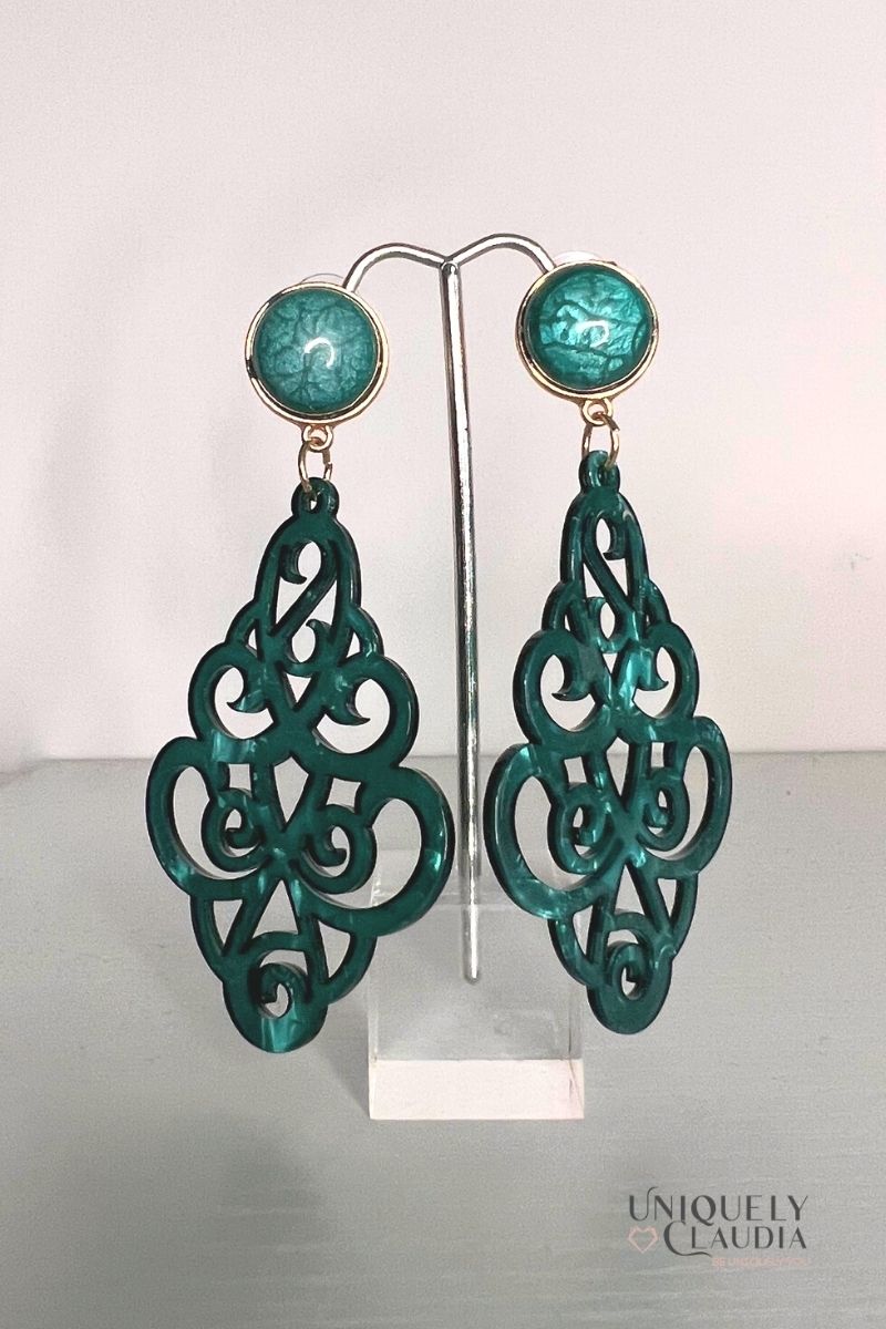 Marrakesh Lucite Fashion Earrings | Uniquely Claudia