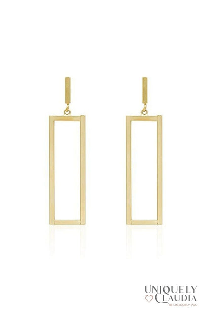 Women's Earrings | Modern Frame Stainless Steel Earrings | Uniquely Claudia Boutique