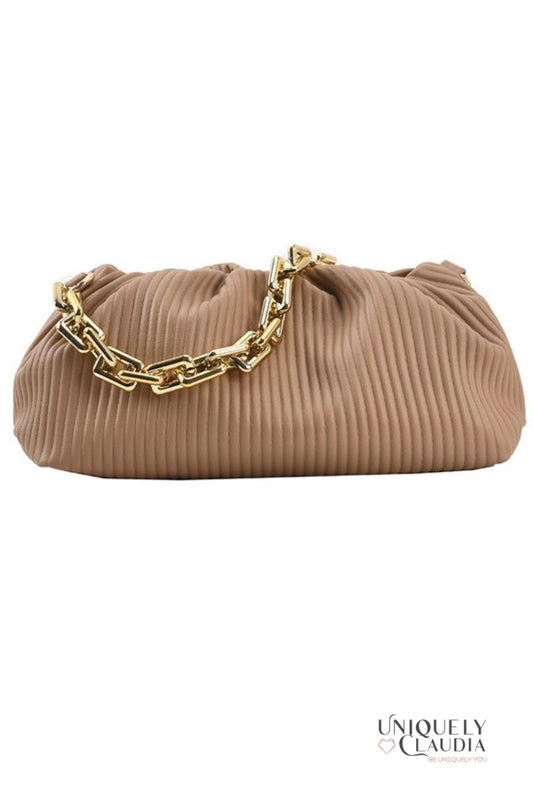 Women's Handbags | Sloane Pleated Clutch Handbag | Uniquely Claudia Boutique