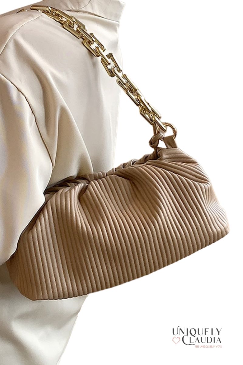 Women's Handbags | Sloane Pleated Clutch Handbag | Uniquely Claudia Boutique