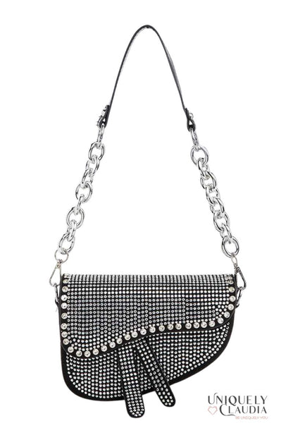 So Iconic Studded Saddle Bag | Uniquely Claudia Boutique