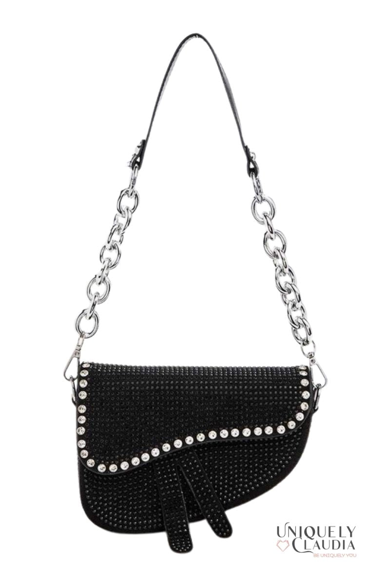 So Iconic Studded Saddle Bag | Uniquely Claudia Boutique