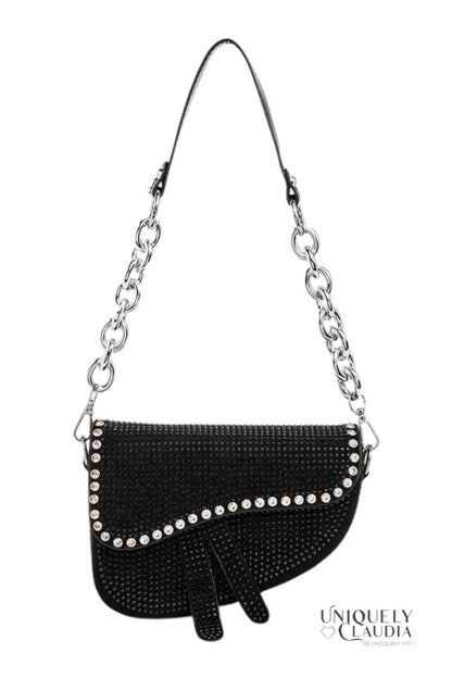 So Iconic Studded Saddle Bag | Uniquely Claudia Boutique