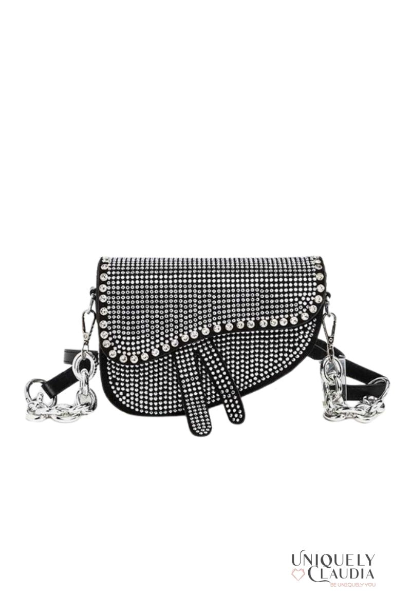 So Iconic Studded Saddle Bag | Uniquely Claudia Boutique