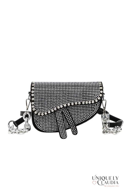So Iconic Studded Saddle Bag | Uniquely Claudia Boutique