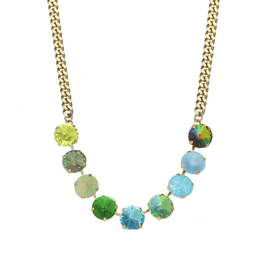 TOVA Mini Sofia Necklace: Blue/Green