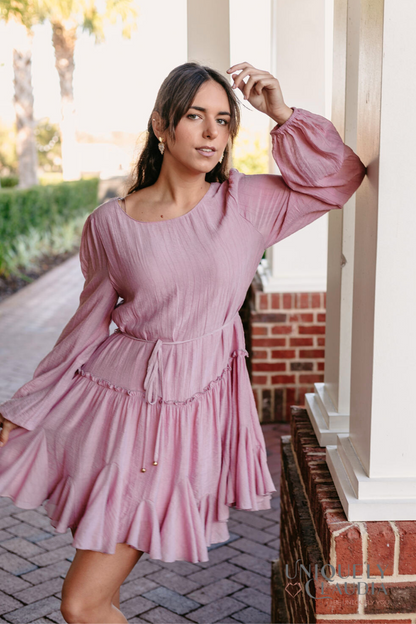 Dresses For Women | Valentina Ruffled Swing Dress | Uniquely Claudia Boutique