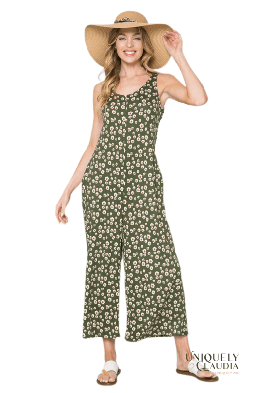 Maria Flower Power Jumpsuit - UNIQUELY CLAUDIA