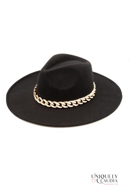 Chain Band Hat | Dakota Chain Band Hat | Uniquely Claudia