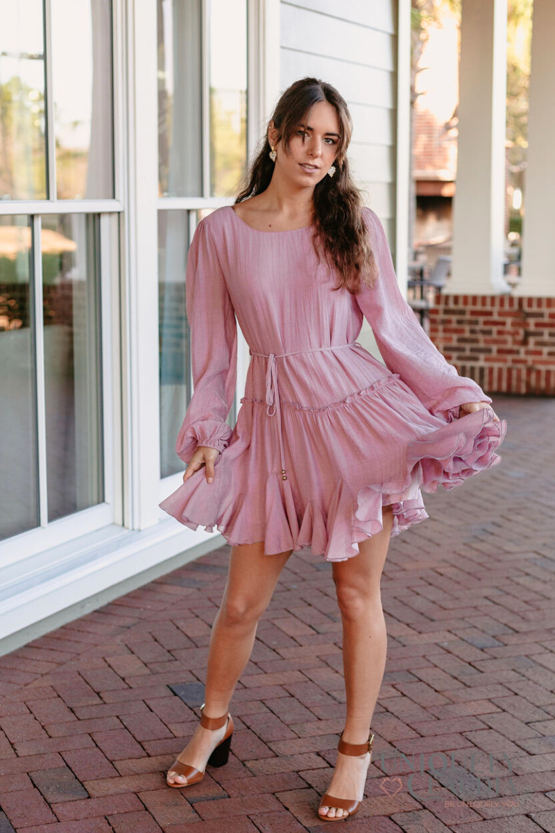 Valentina Ruffled Swing Dress