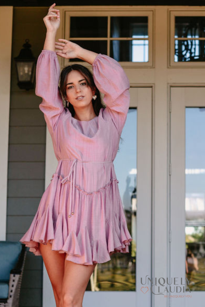 numu pleated swing dress Girl