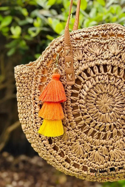 Beach Bag | Marco Island Tan Beach Bag | Uniquely Claudia Boutique