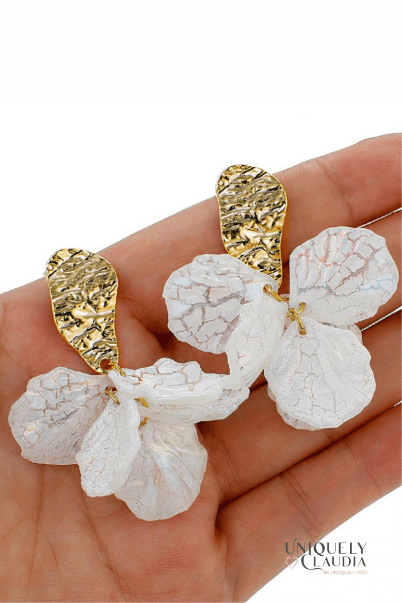 Blanca Layered Flower Earrings - UNIQUELY CLAUDIA