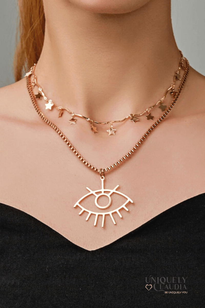 Emme Evil Eye Necklace - UNIQUELY CLAUDIA