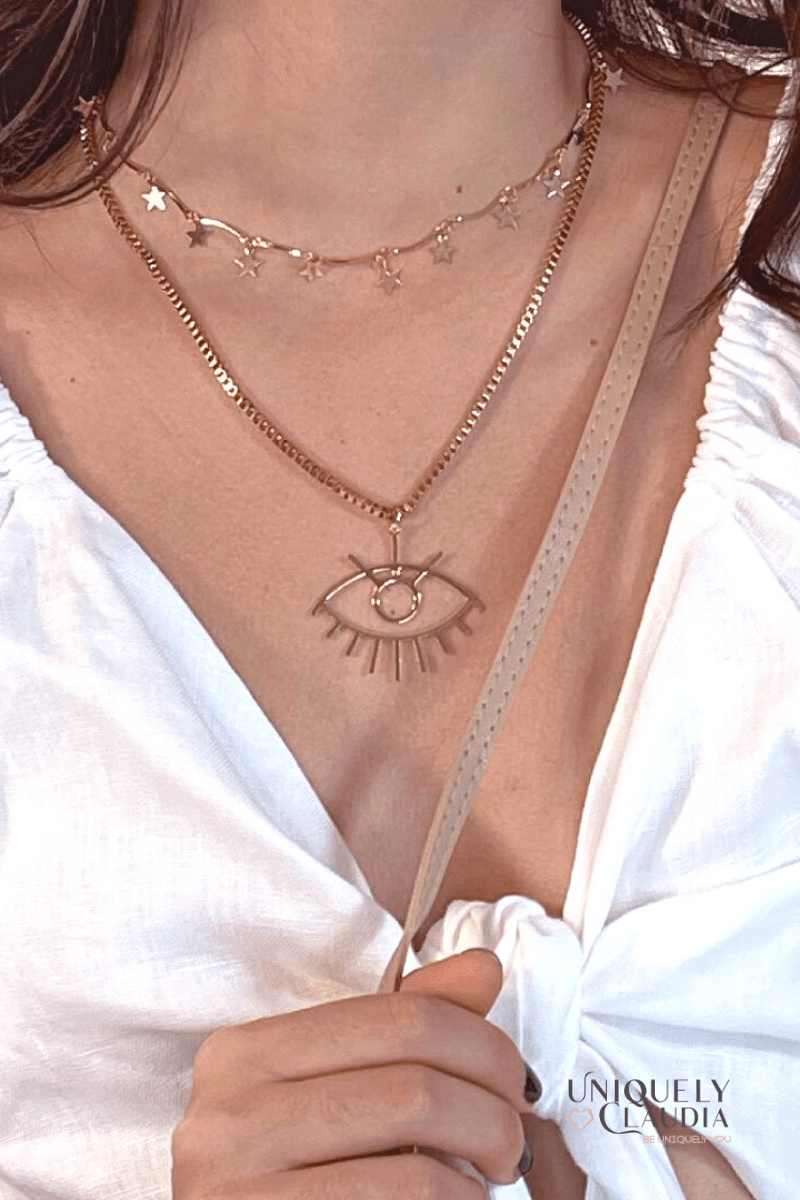 Emme Evil Eye Necklace - UNIQUELY CLAUDIA