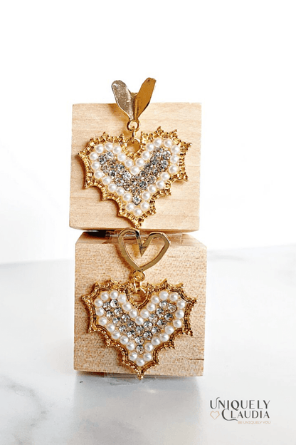 Hearts Holding Hearts Earrings - UNIQUELY CLAUDIA
