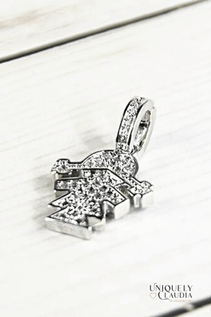 Stainless Steel Daughter Love Pave Necklace - UNIQUELY CLAUDIA