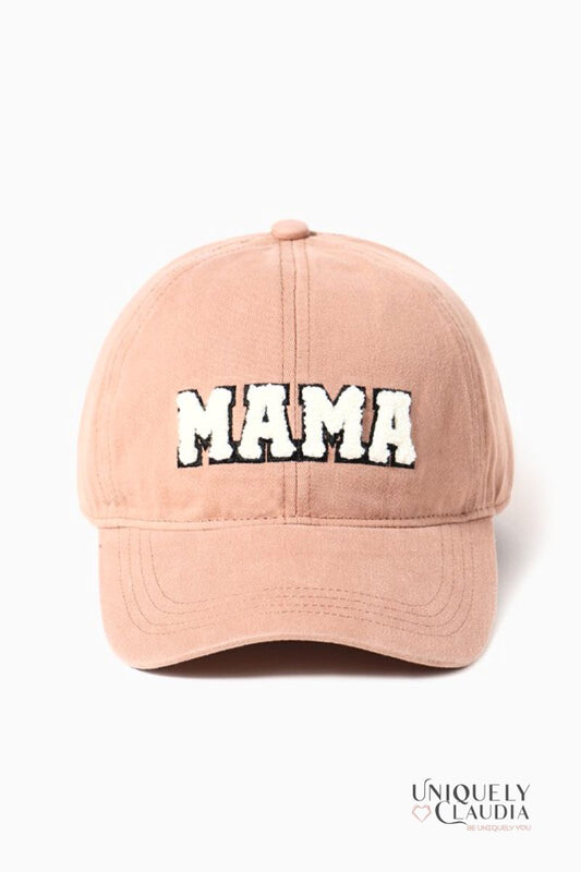 Women's Baseball Cap | MAMA Chenille Patch Cap | Uniquely Claudia Boutique