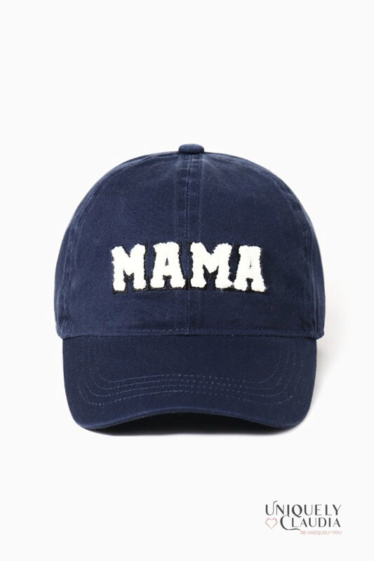 Women's Baseball Cap | MAMA Chenille Patch Cap | Uniquely Claudia Boutique