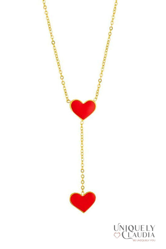 Women's Necklaces | Full of Love Hearts Stainless Steel Necklace | Uniquely Claudia Boutique