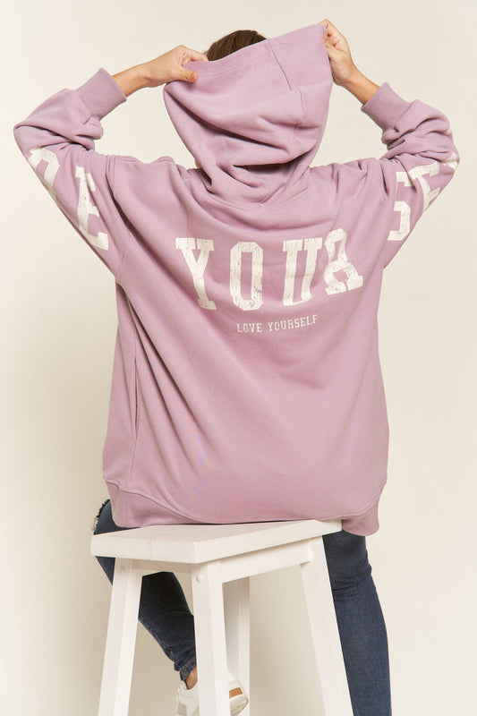 Be Yourself Hoodie Oversized Sweatshirt | Uniquely Claudia Boutique