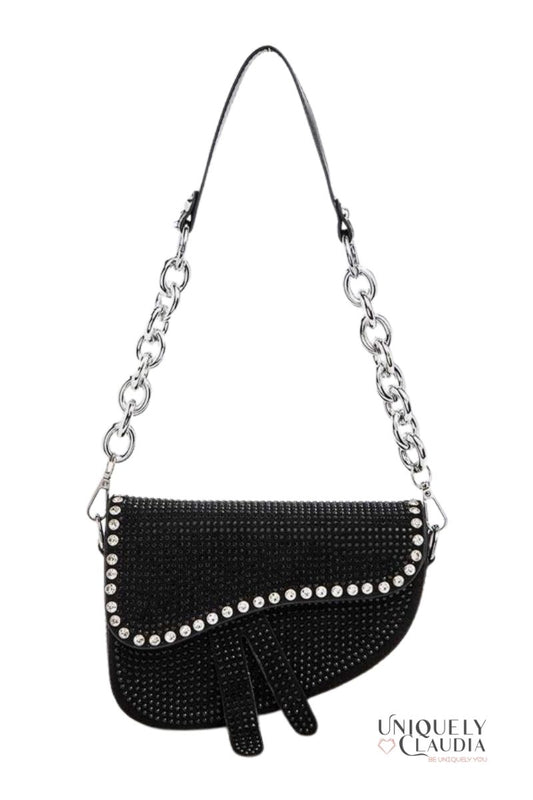 So Iconic Studded Saddle Bag | Uniquely Claudia Boutique